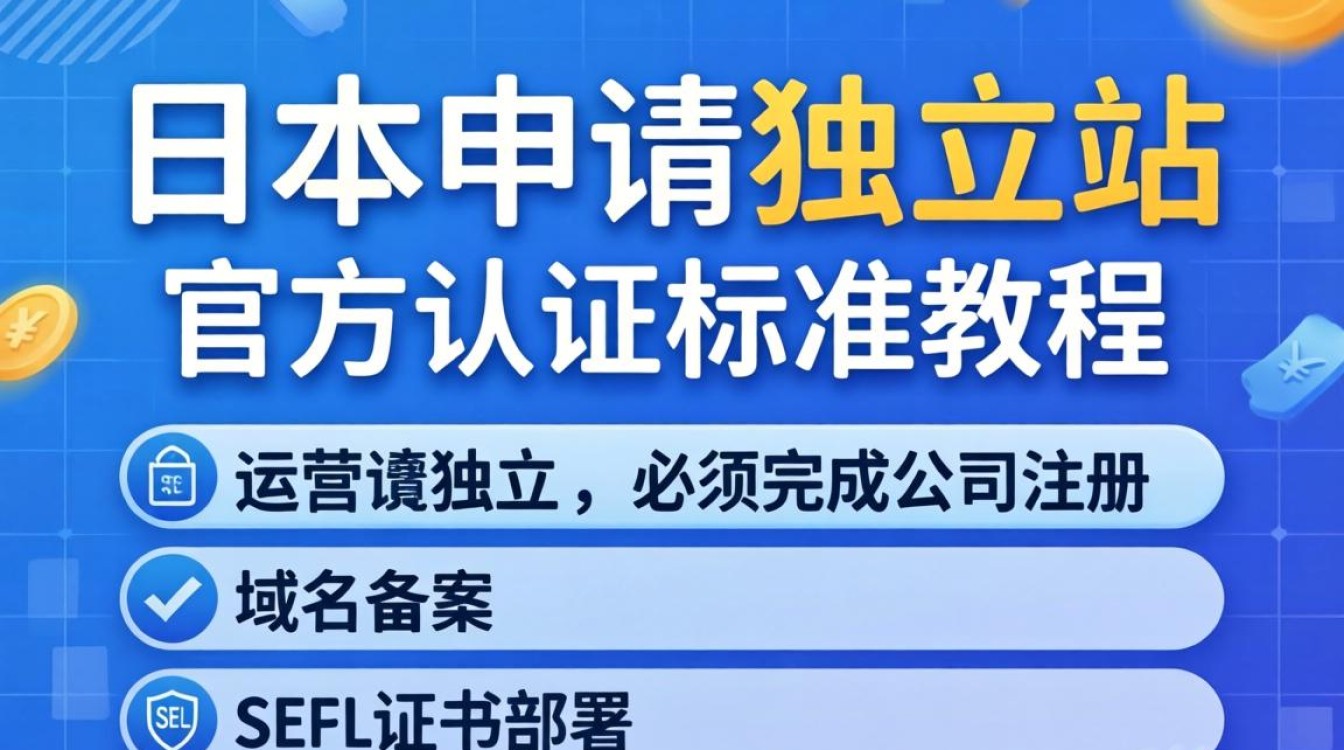 日本独立站注册流程及官方认证标准