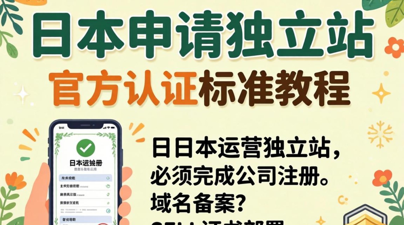 日本独立站注册流程及官方认证标准