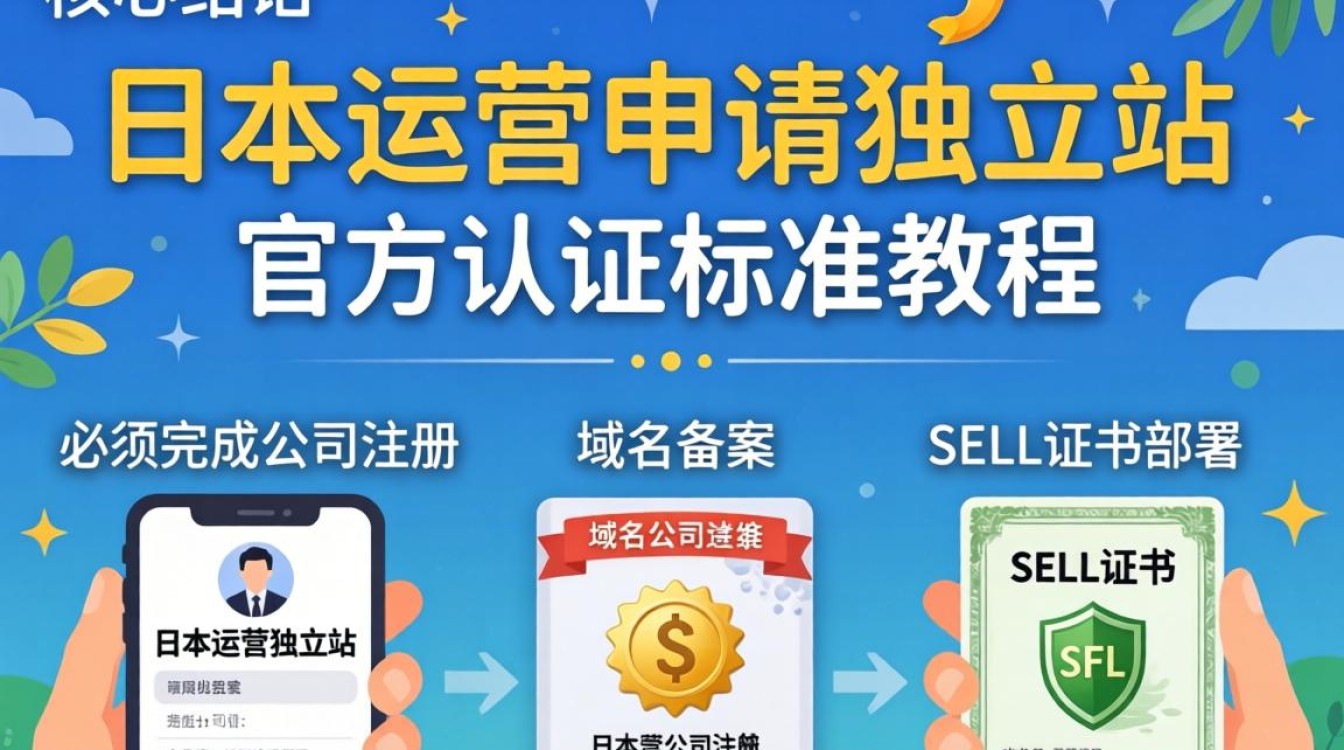 日本独立站注册流程及官方认证标准