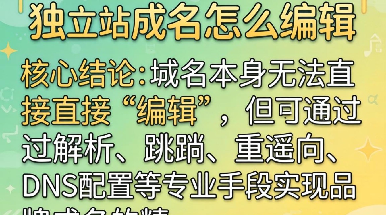 独立站域名怎么编辑