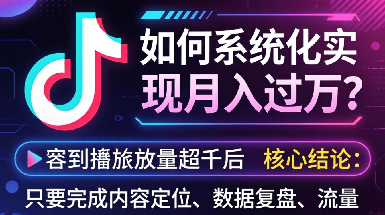 TikTok播放量过千月入过万的变现技巧