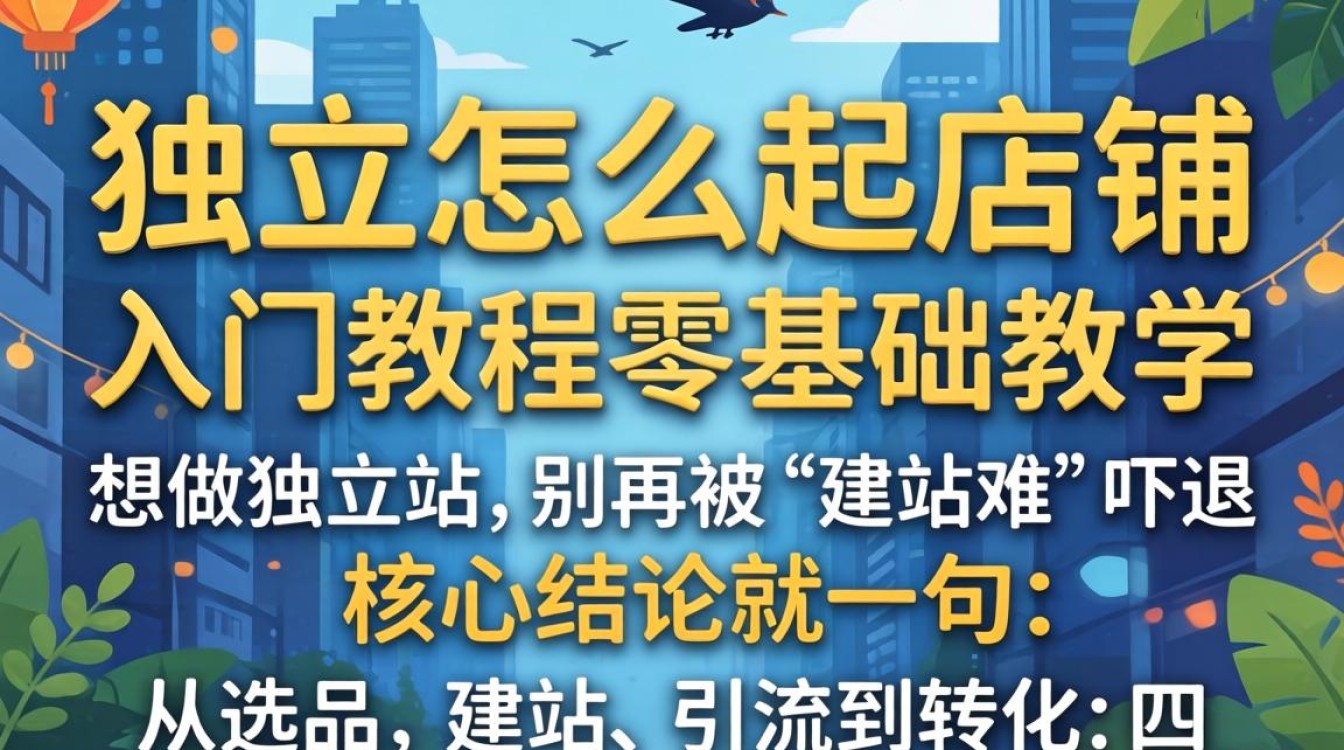 独立站怎么起店铺?零基础入门教程 独立站怎么起店铺