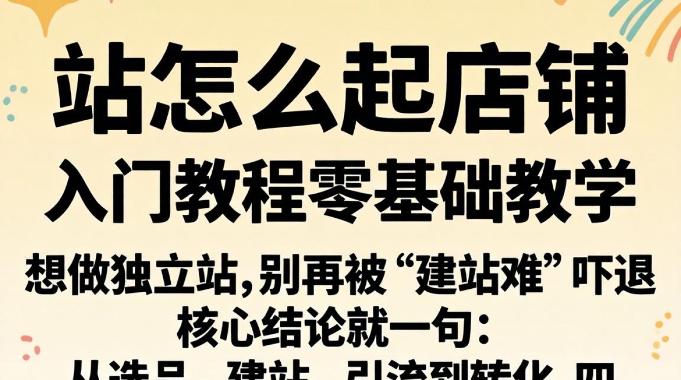 独立站怎么起店铺?零基础入门教程 独立站怎么起店铺