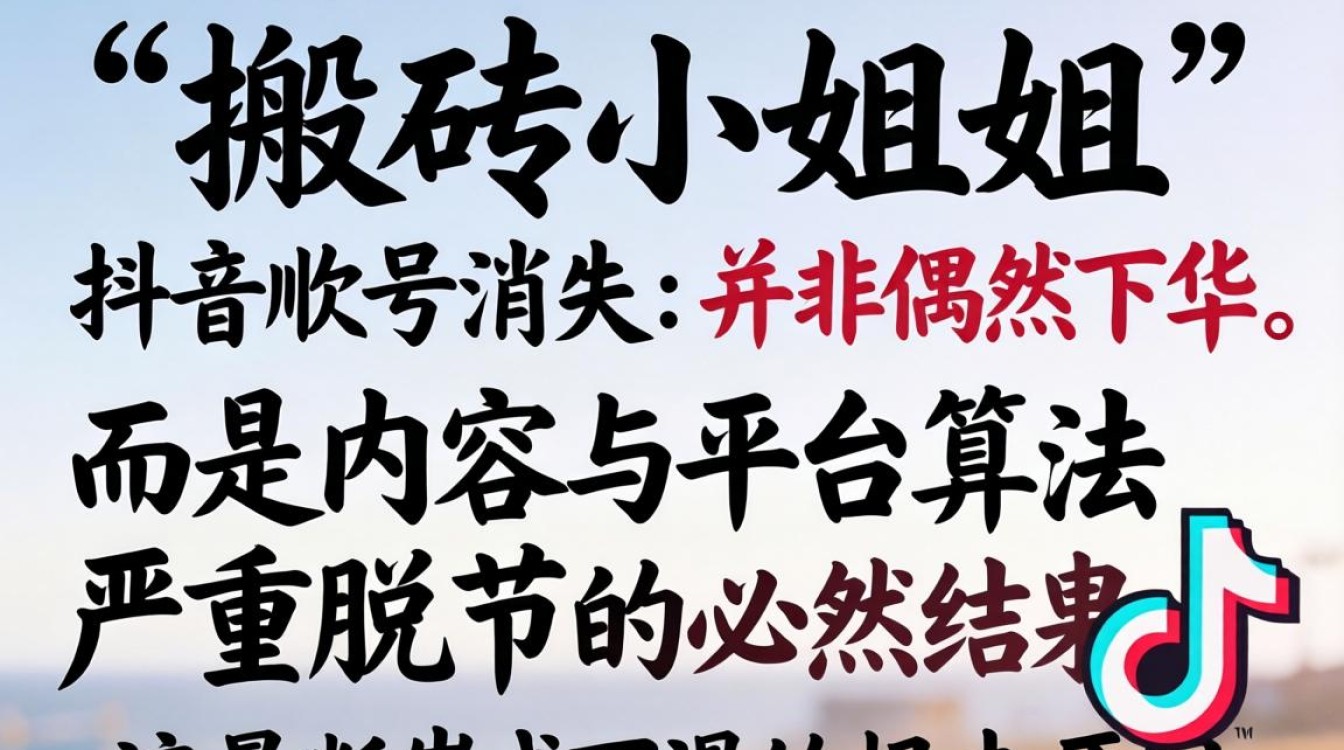搬砖小姐姐抖音怎么没了?抖音流量算法优化策略 搬砖小姐姐抖音怎么没了