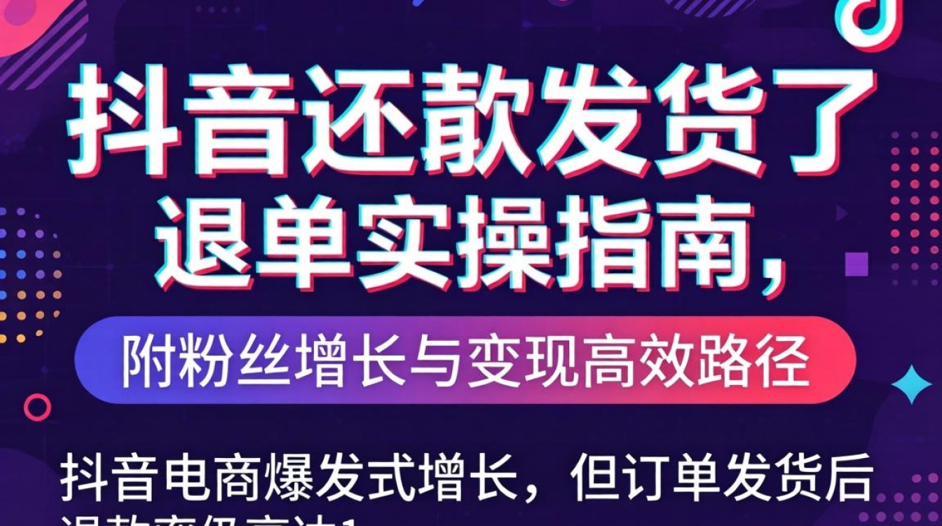抖音发货后如何快速退款退单