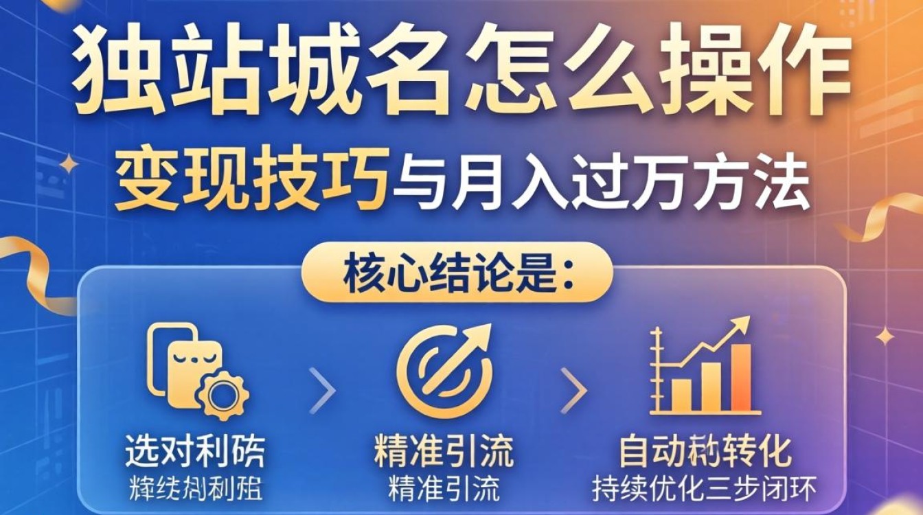 独立站域名怎么操作才能月入过万