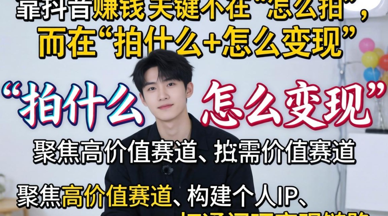 抖音男生变现模式与盈利方向有哪些