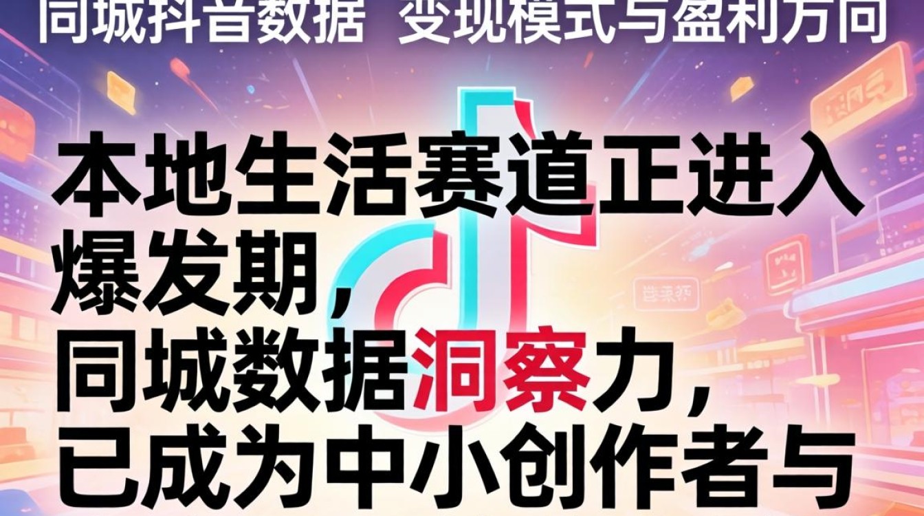 同城抖音数据分析与变现盈利方法
