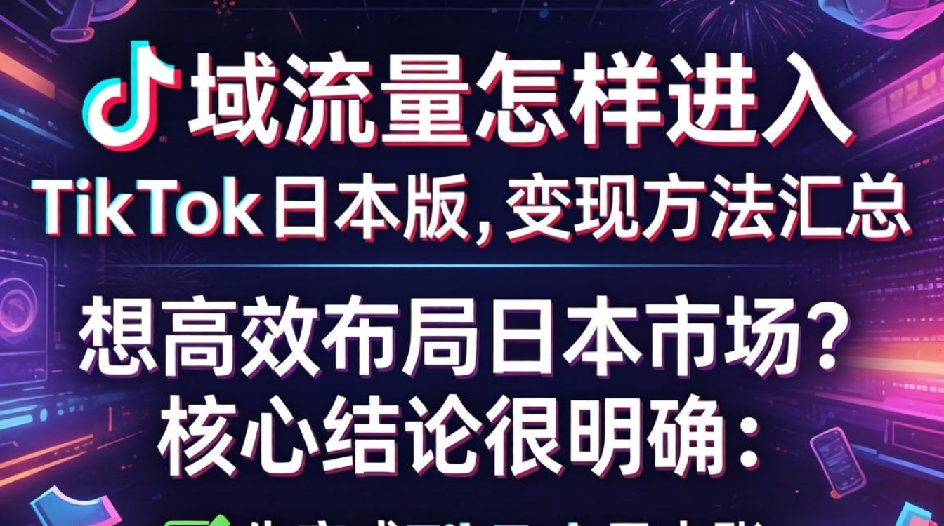 TikTok日本版私域流量运营与变现方法汇总