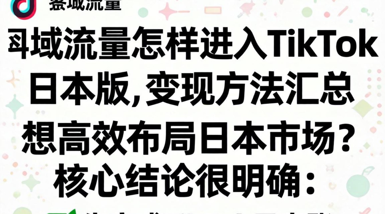 TikTok日本版私域流量运营与变现方法汇总