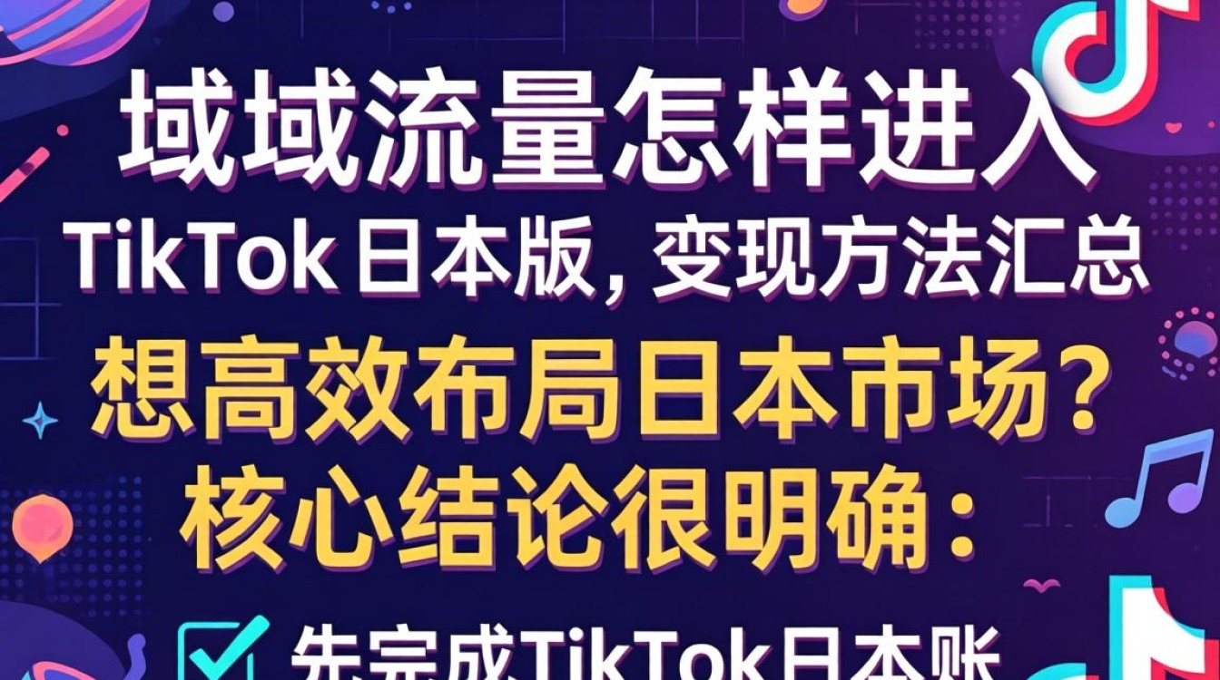 TikTok日本版私域流量运营与变现方法汇总