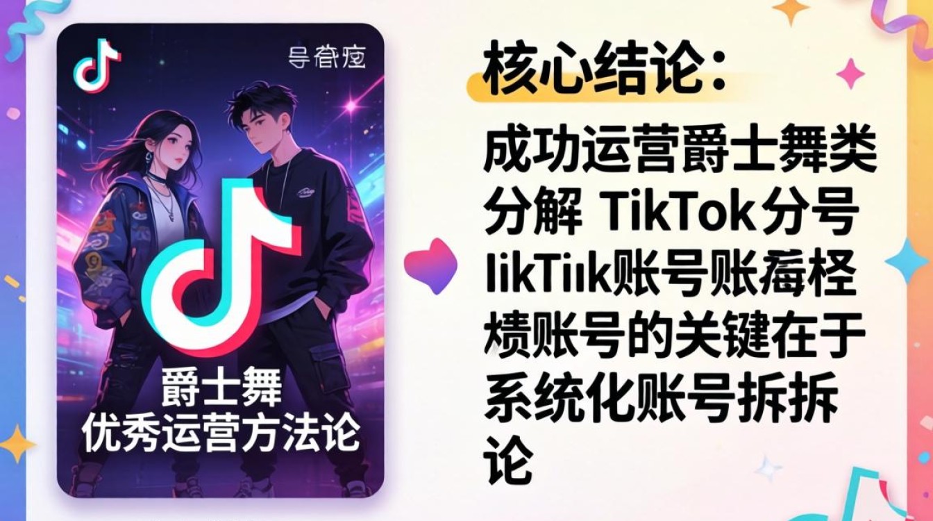 爵士舞tiktok分解运营方法论
