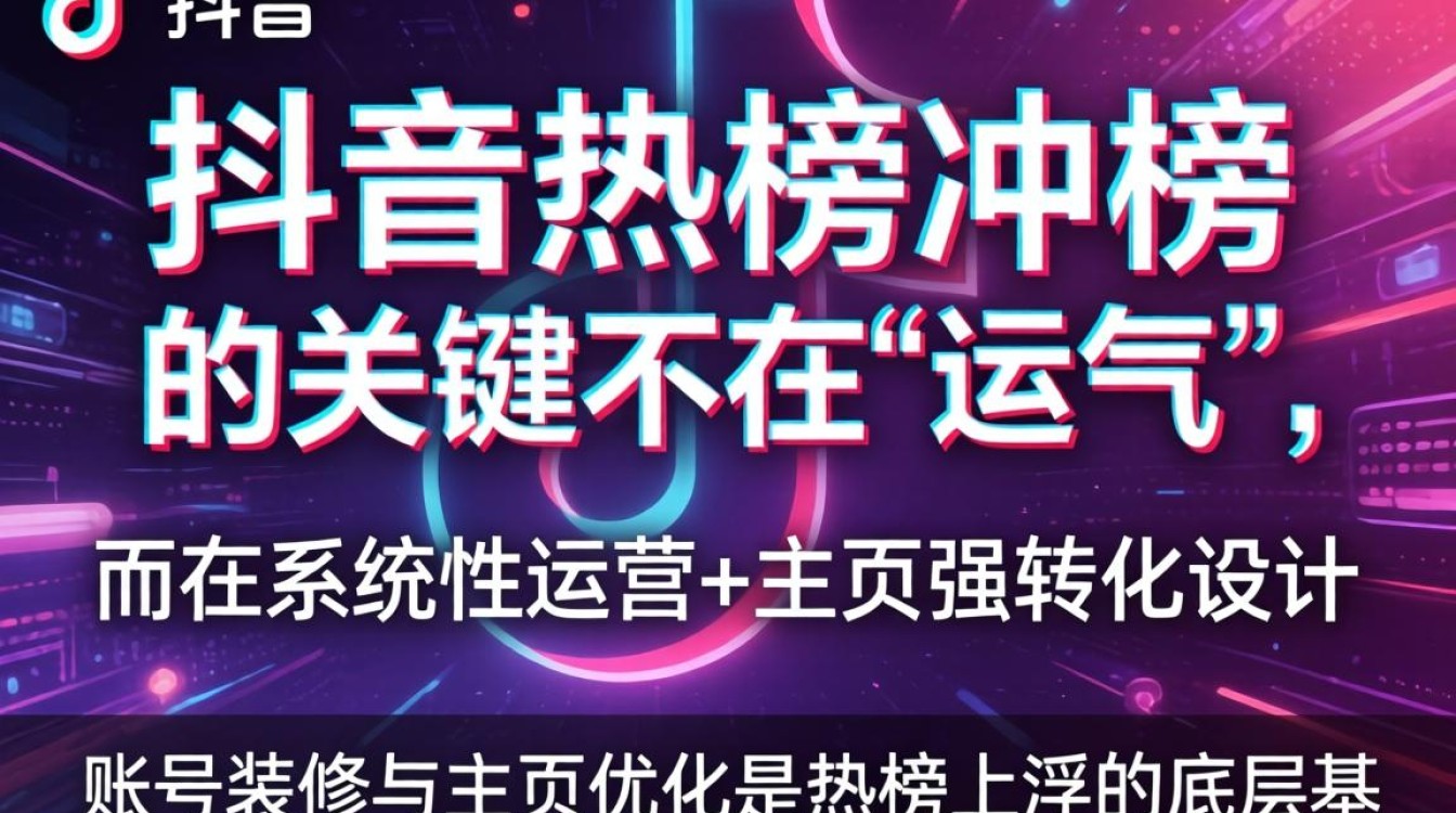 抖音热榜怎么上去的高?账号装修与主页优化技巧 账号装修与主页优化技巧