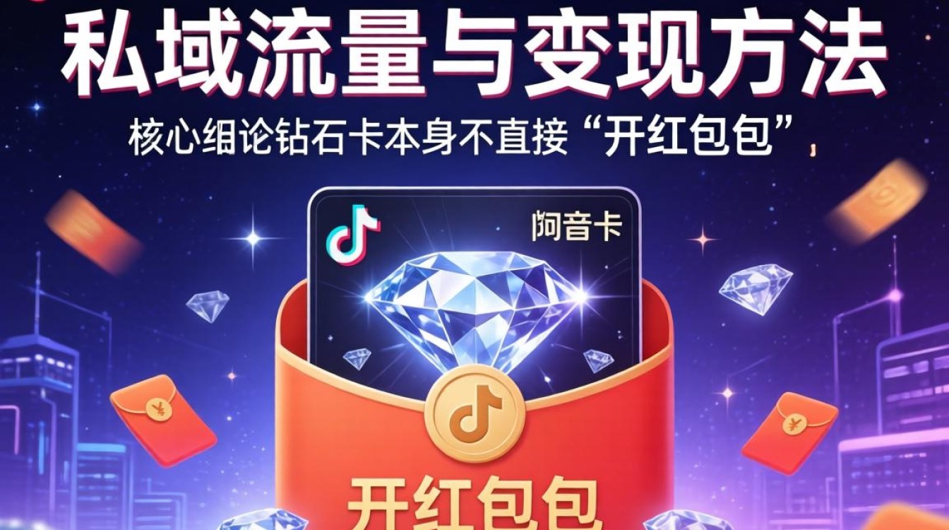 抖音钻石卡怎么开红包包?抖音钻石卡开通红包领取方法及私域变现技巧 抖音钻石卡开通红包领取方法及私域变现技巧
