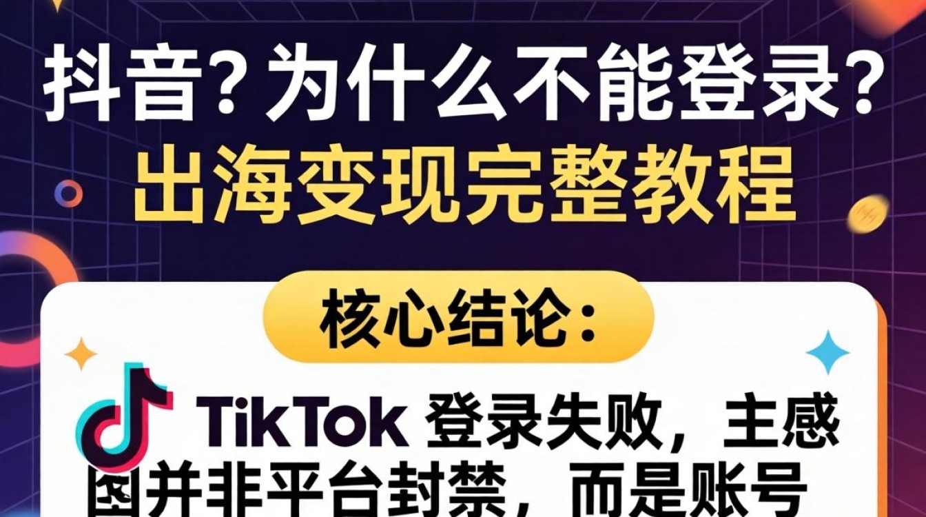 TikTok海外账号无法登录原因及出海变现完整教程