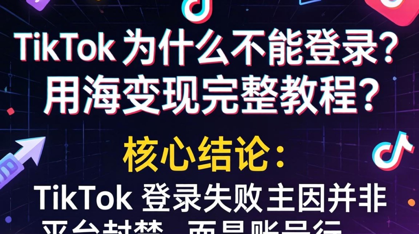 TikTok海外账号无法登录原因及出海变现完整教程