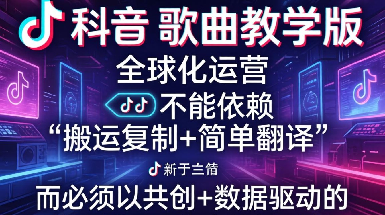 TikTok歌曲教学版如何实现全球化运营