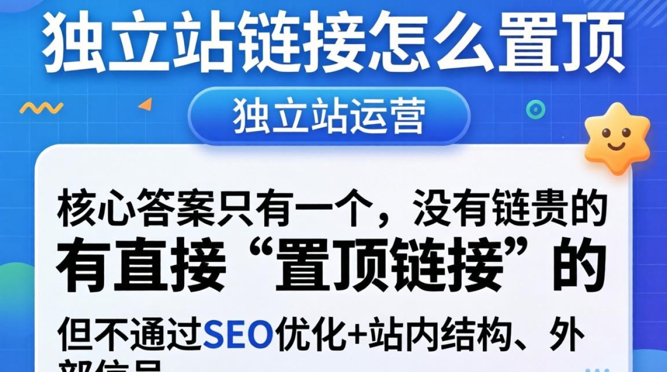 独立站链接怎么置顶