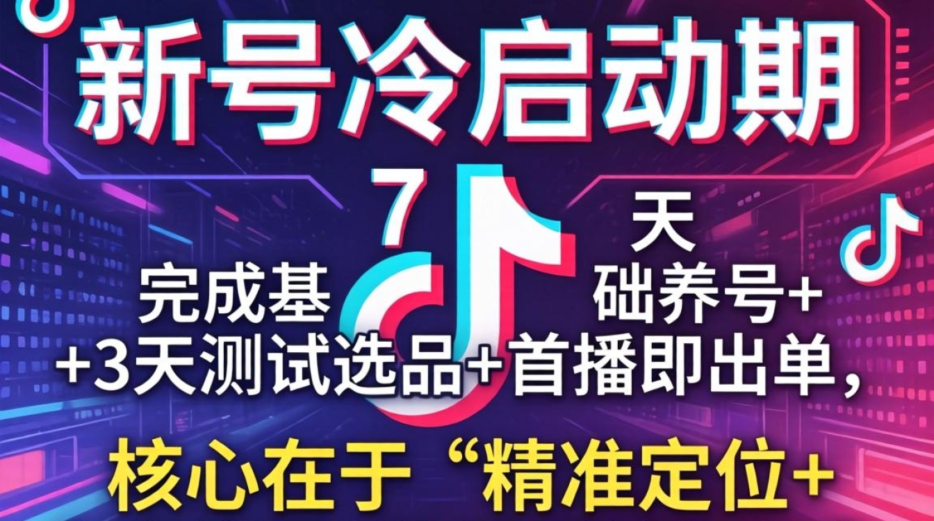 抖音新号养号流程与直播带货技巧