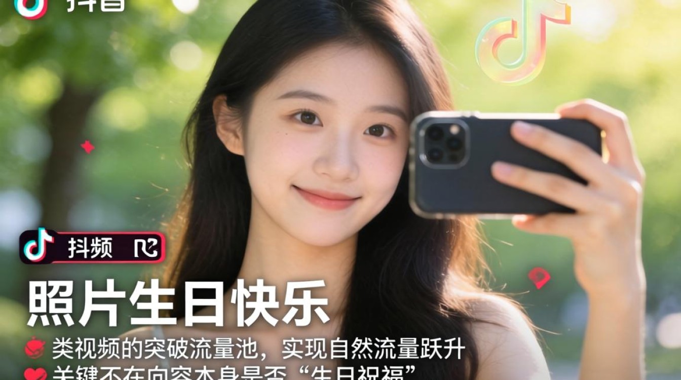 抖音生日快乐照片拍摄技巧与流量提升方法