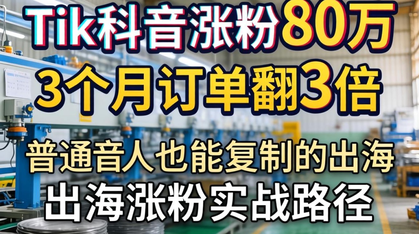 普通人如何用快手+TikTok出海涨粉?佛山工厂出海案例涨粉秘籍 佛山工厂出海案例涨粉秘籍