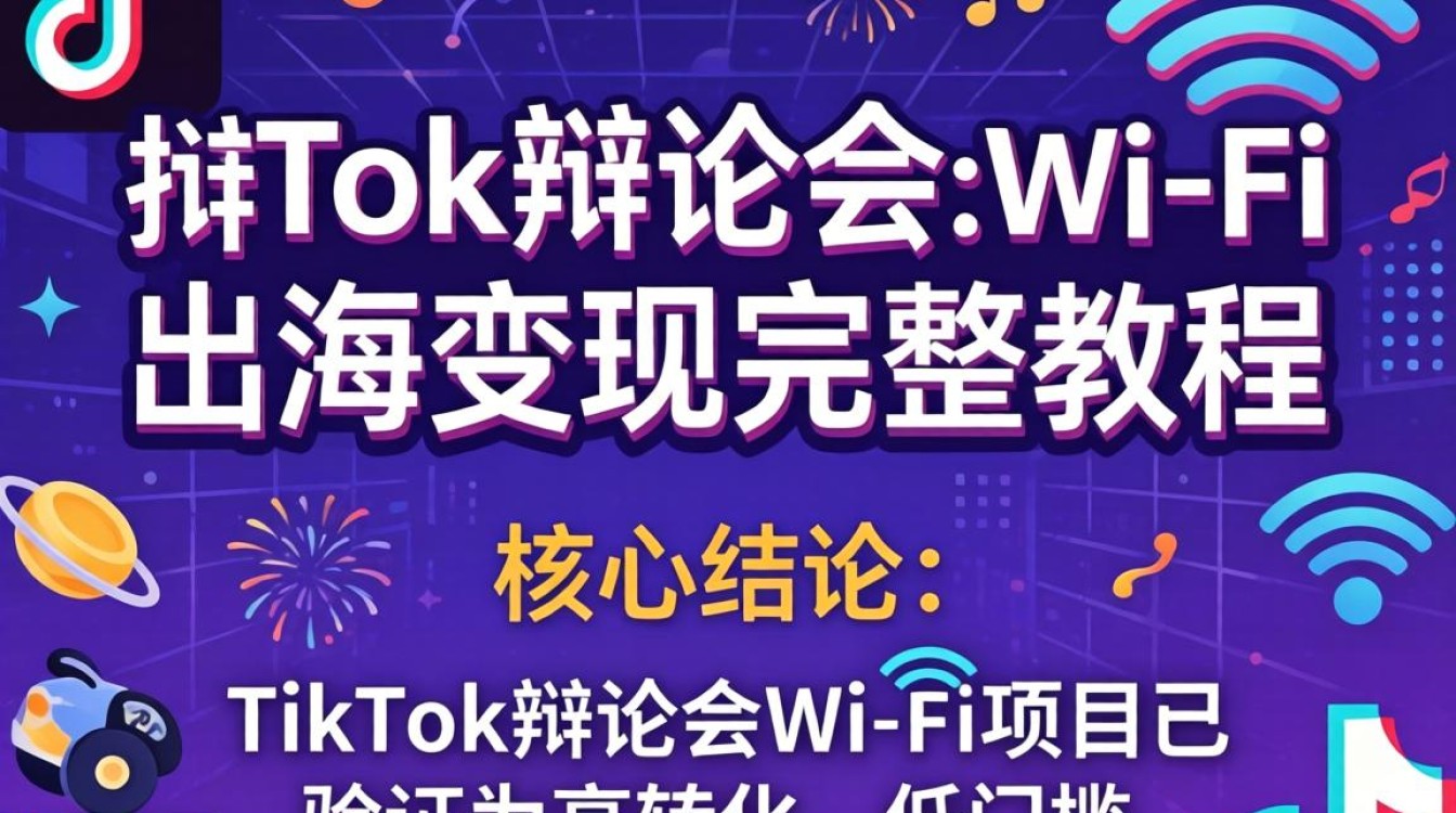 TikTok辩论会怎么用WiFi出海变现