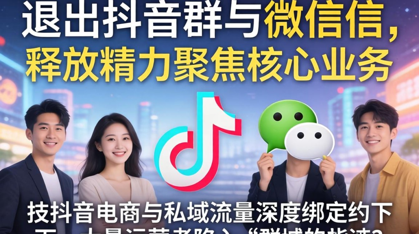 怎么批量退出抖音群微信?电商运营如何高效管理群聊提升销售转化 电商运营如何高效管理群聊提升销售转化