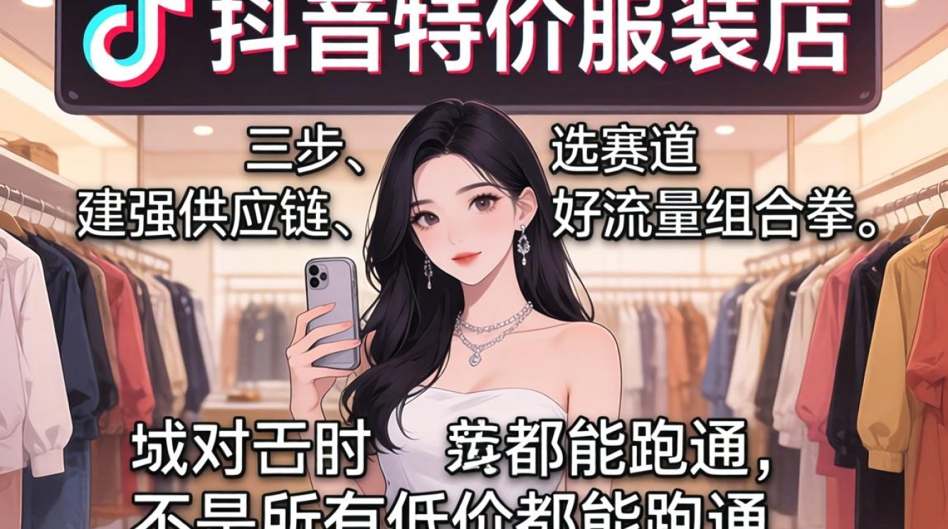 抖音特价服装店怎么开