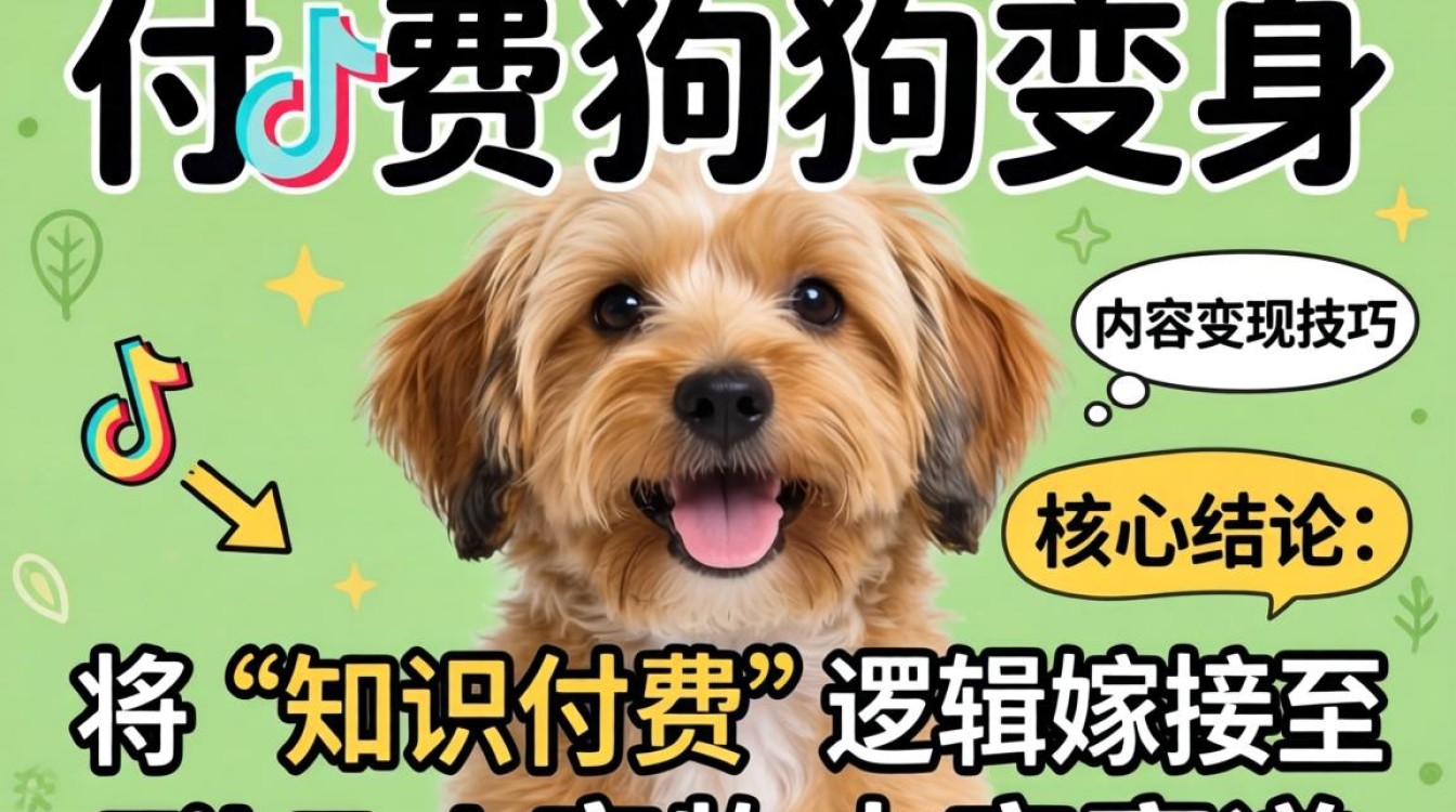 知识付费怎么做?狗狗变身TikTok内容变现技巧 狗狗变身TikTok内容变现技巧