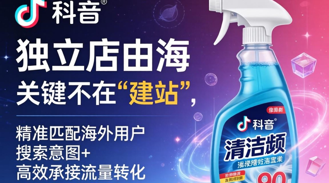 TikTok清洁剂商品怎么在独立站建站做海外电商