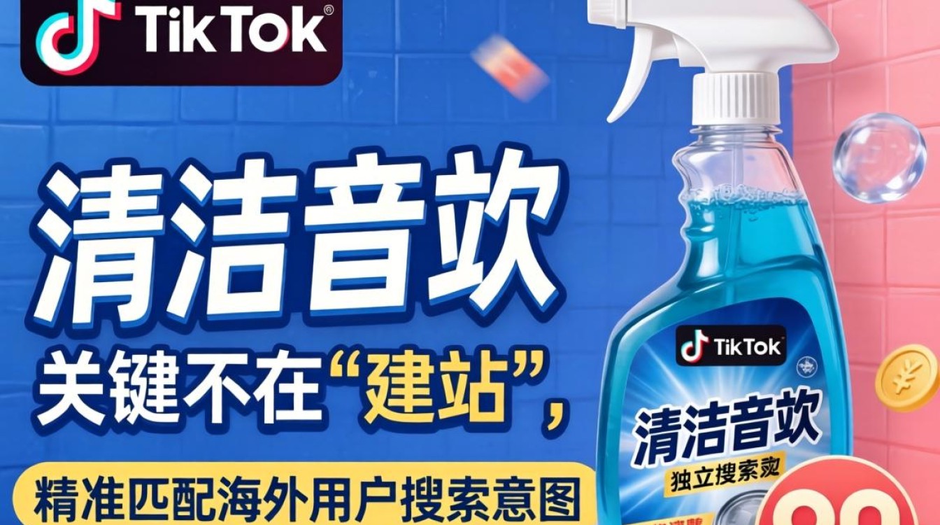 TikTok清洁剂商品怎么在独立站建站做海外电商
