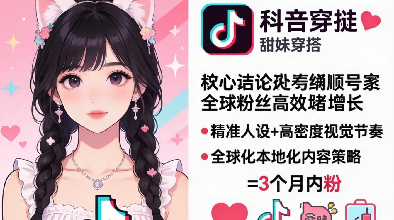 TikTok甜妹穿搭怎么涨粉?全球账号粉丝增长秘籍 TikTok甜妹穿搭怎么涨粉