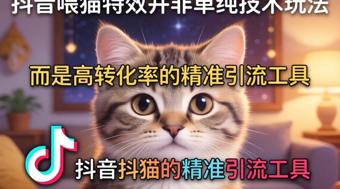 抖音喂猫特效怎么做才能精准引流营销