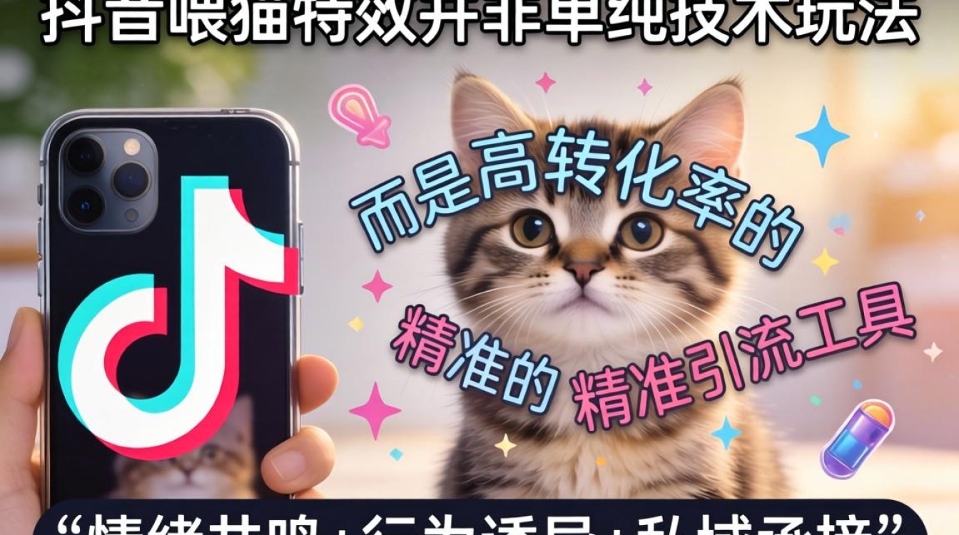 抖音喂猫特效怎么做才能精准引流营销