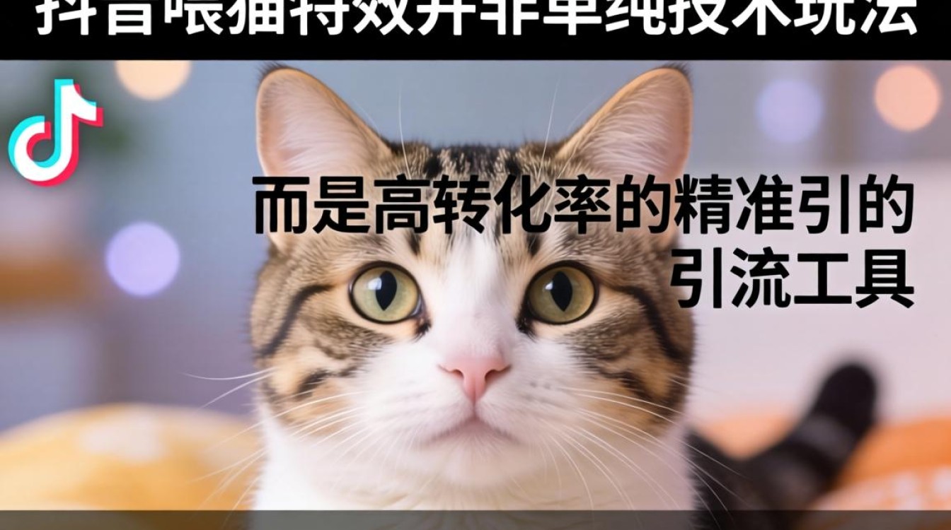 抖音喂猫特效怎么做才能精准引流营销