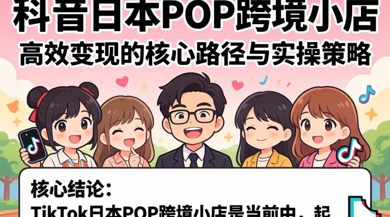 TikTok日本pop跨境小店海外变现技巧
