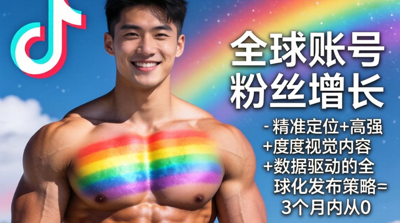 TikTok彩虹肌肉男如何快速涨粉?全球账号粉丝增长秘籍 TikTok彩虹肌肉男如何快速涨粉