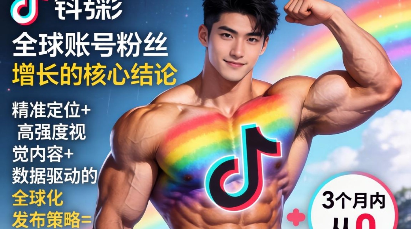 TikTok彩虹肌肉男如何快速涨粉?全球账号粉丝增长秘籍 TikTok彩虹肌肉男如何快速涨粉
