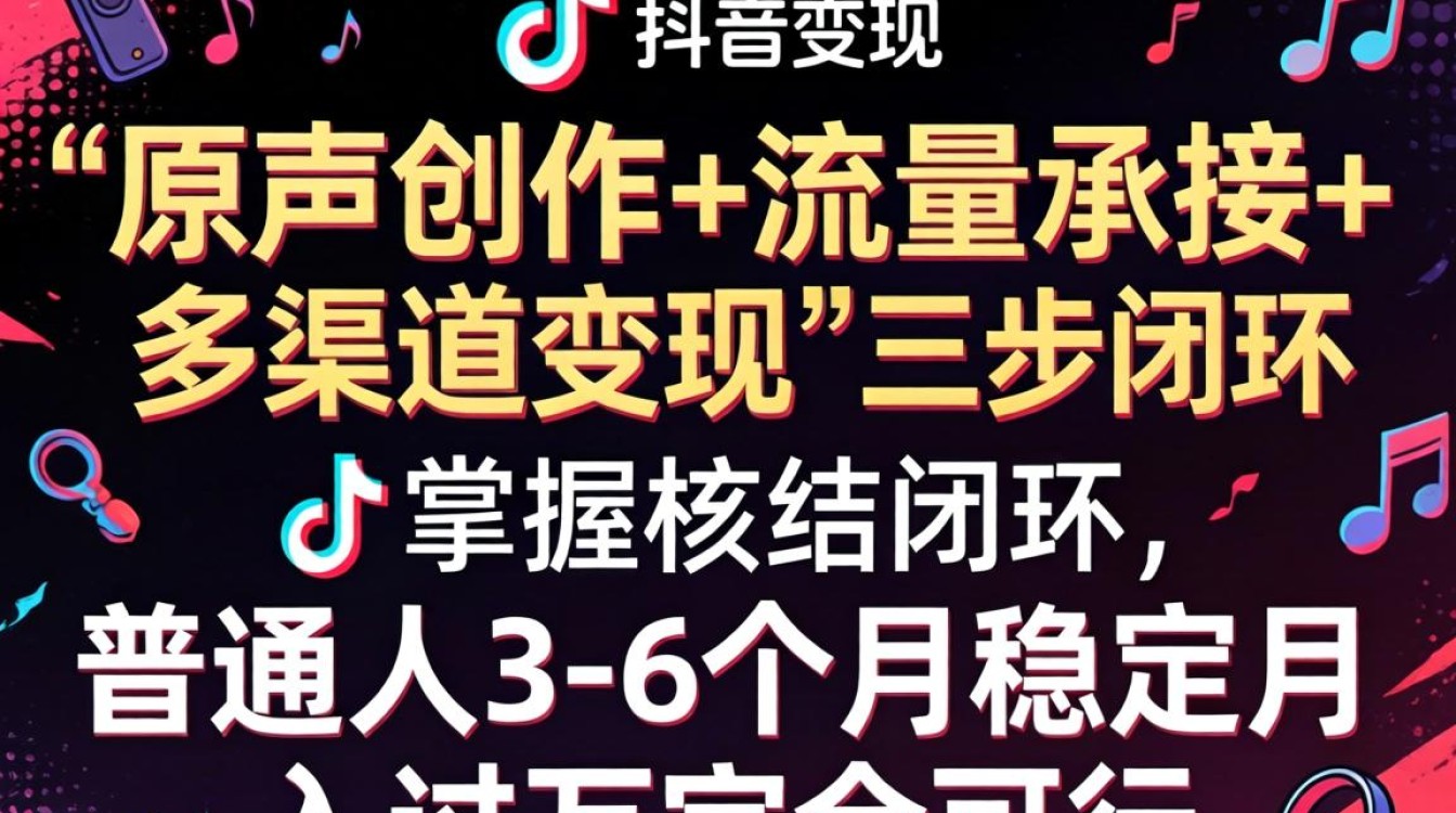 抖音怎么弄成原声音乐?抖音原声音乐制作与变现技巧月入过万方法 抖音原声音乐制作与变现技巧月入过万方法