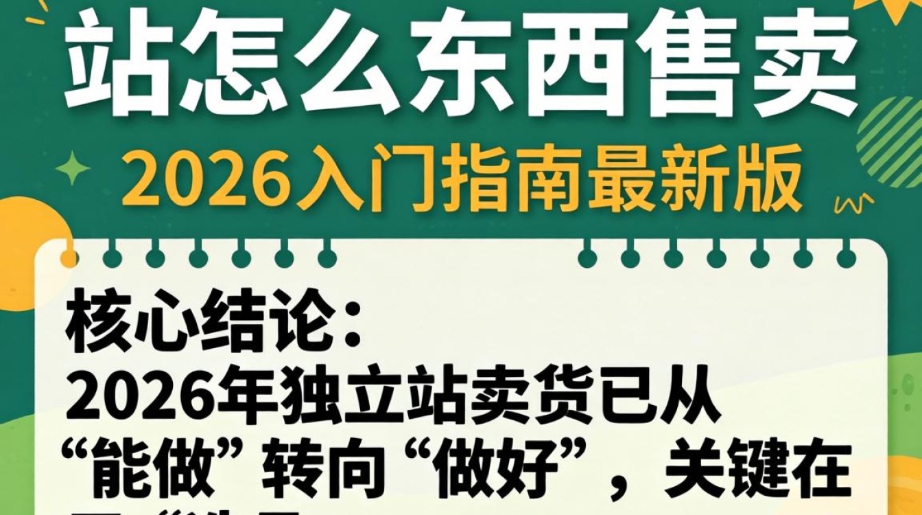 2026年独立站入门指南最新版