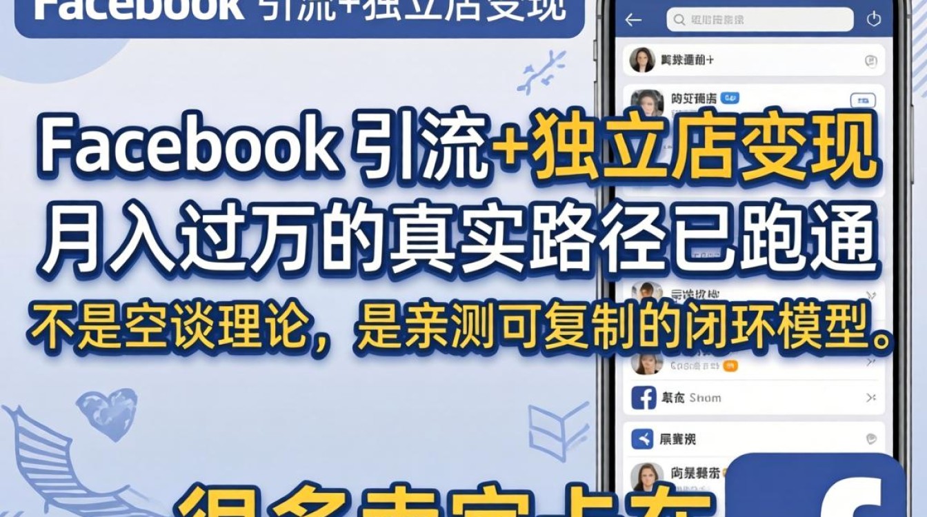 Facebook建站引流变现技巧月入过万方法