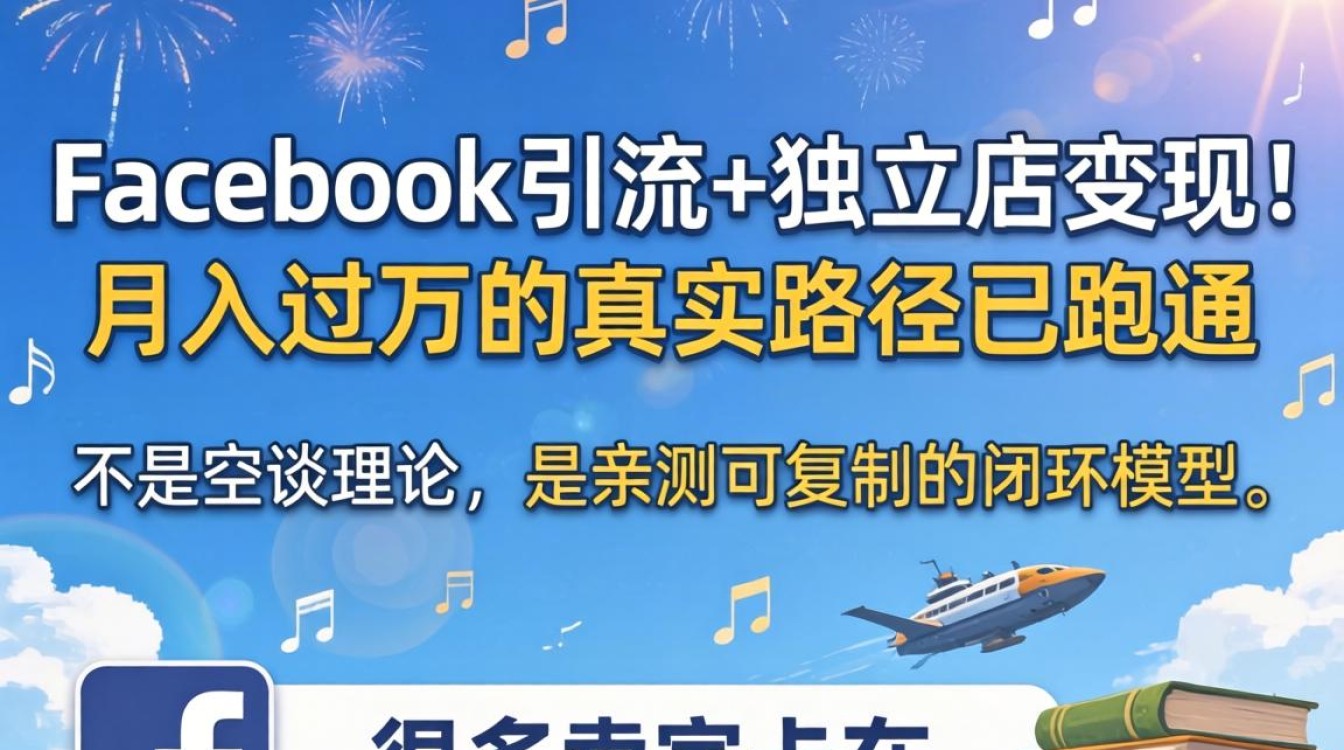 Facebook建站引流变现技巧月入过万方法