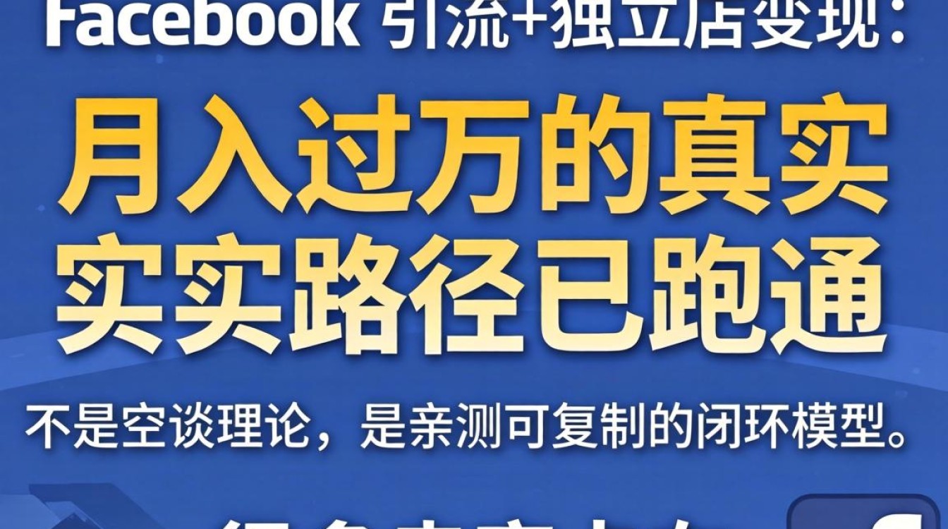Facebook建站引流变现技巧月入过万方法