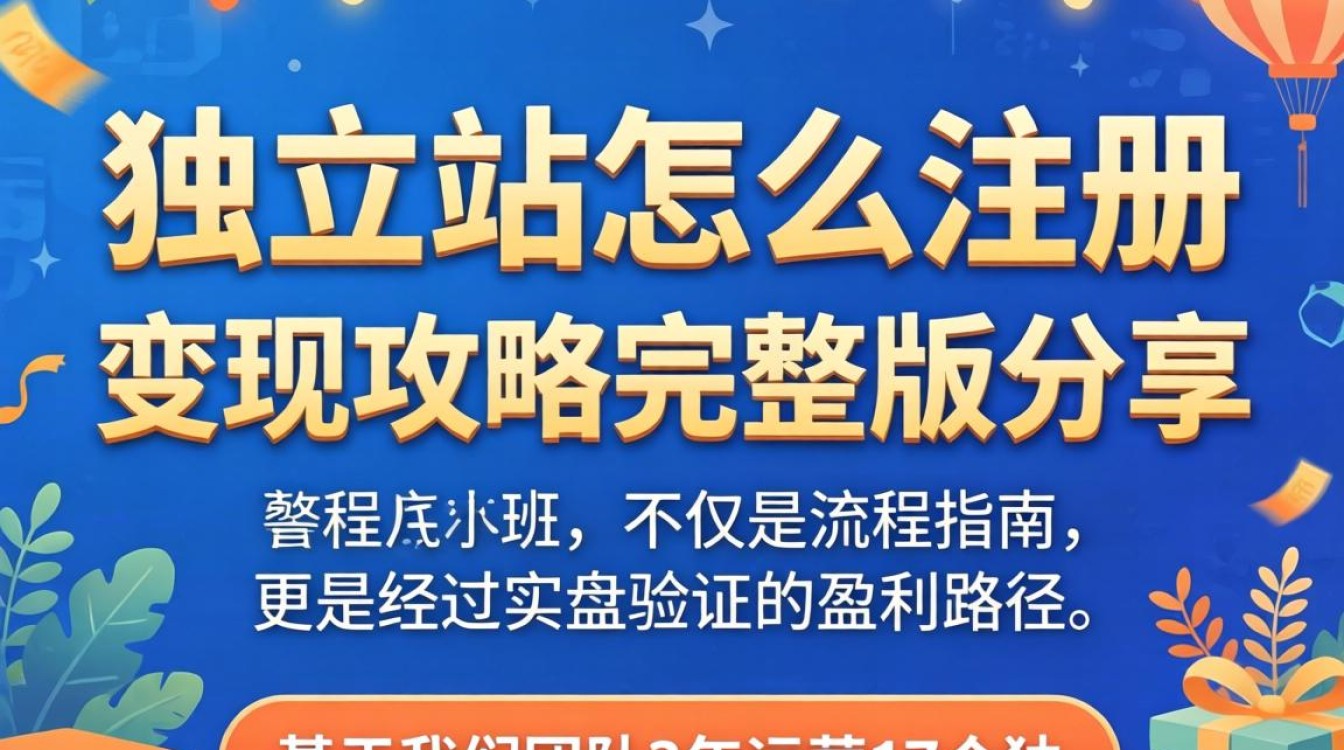 外贸独立站注册流程及变现攻略