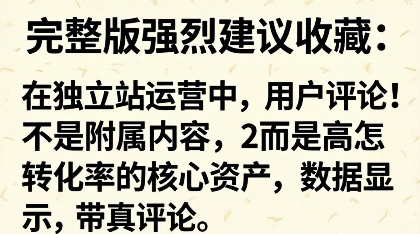 独立站写评论完整版攻略