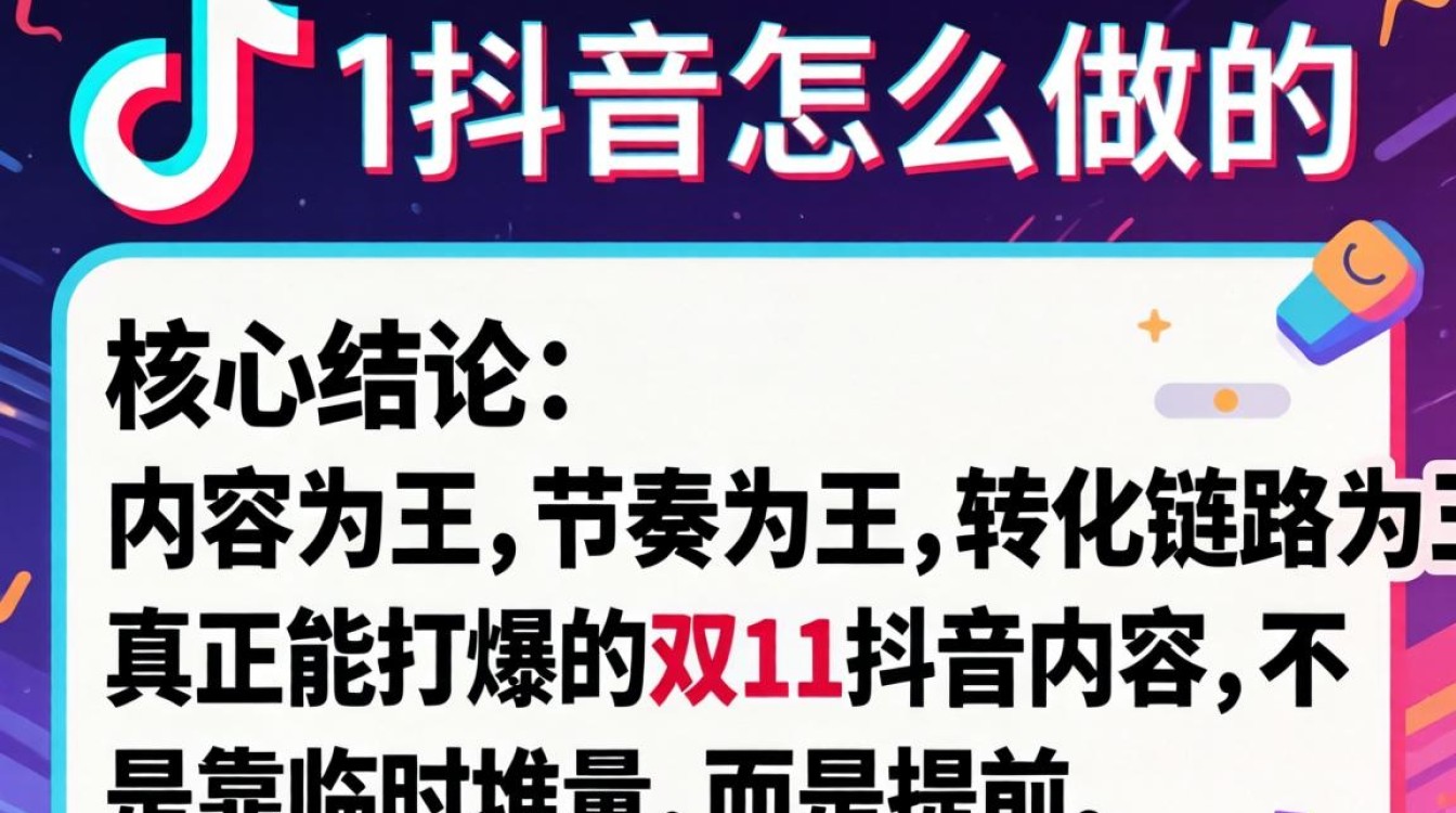 抖音双11内容创作与爆款技巧