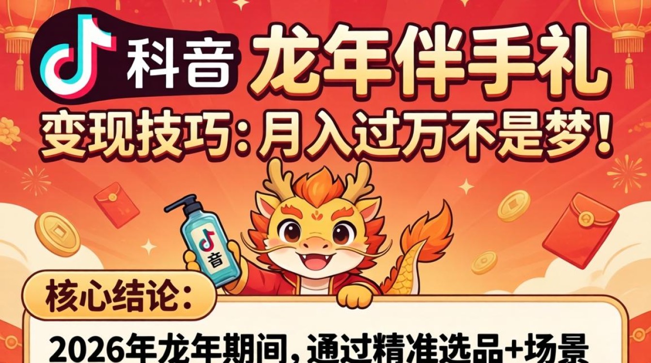 TikTok龙年伴手礼怎么变现