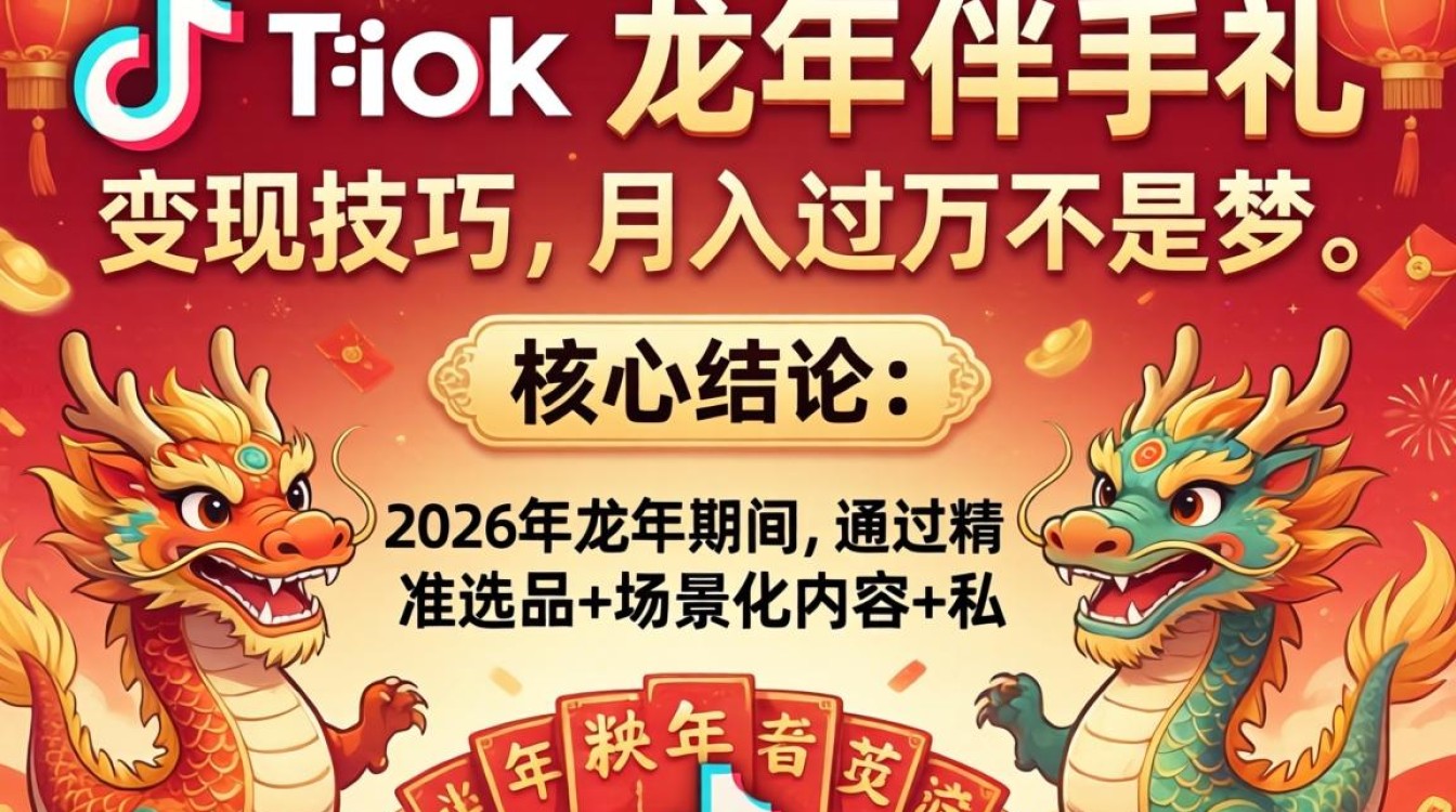 TikTok龙年伴手礼怎么变现