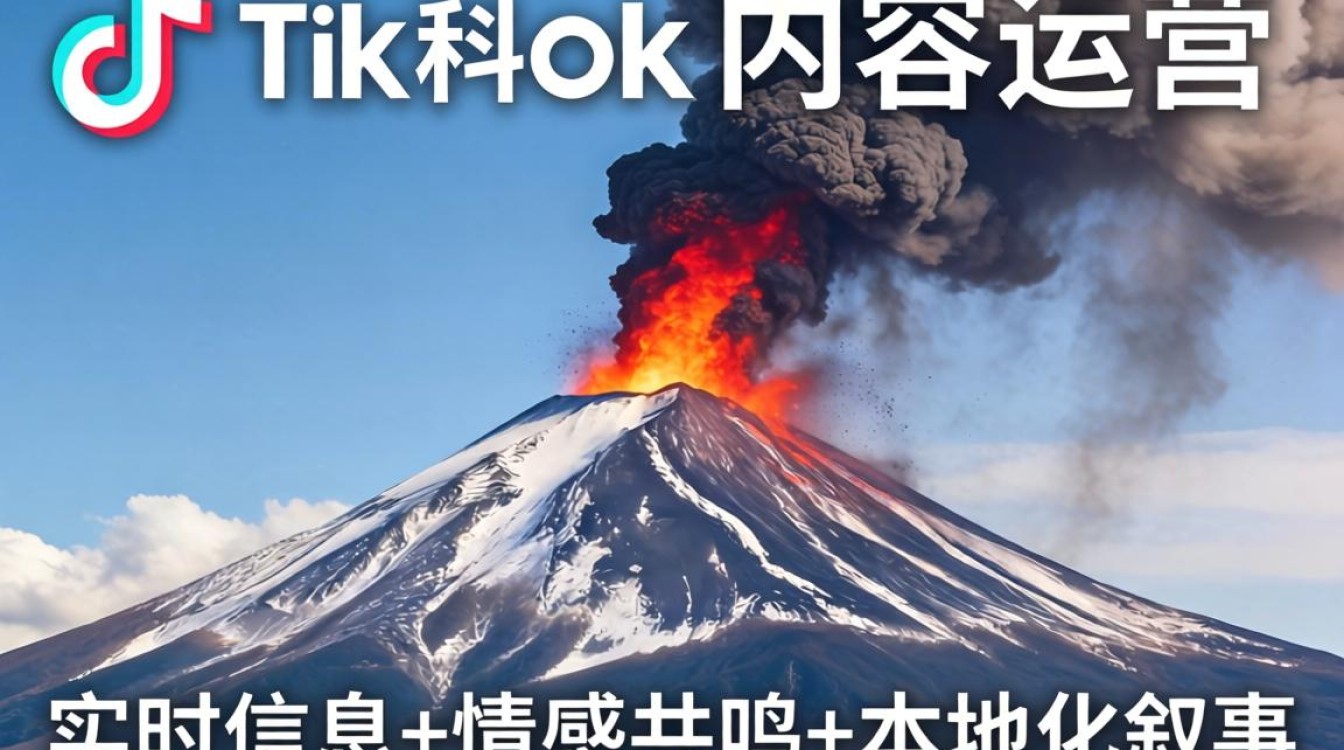 TikTok日本火山喷发2026怎么运营
