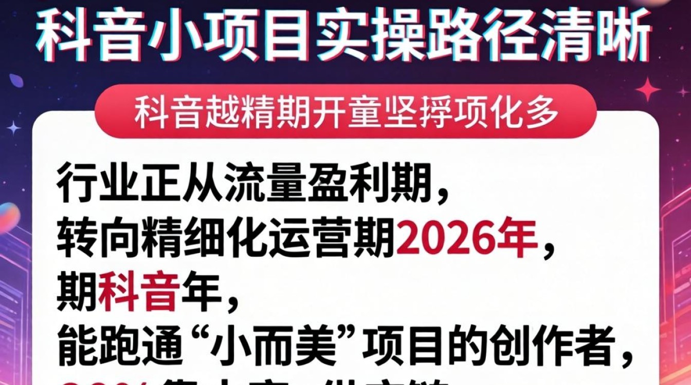 抖音小项目行业发展趋势及未来方向
